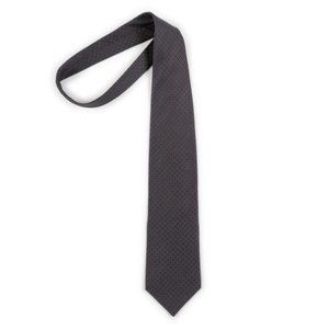 NAUTICA 100% silk grey black diamond pattern neck tie